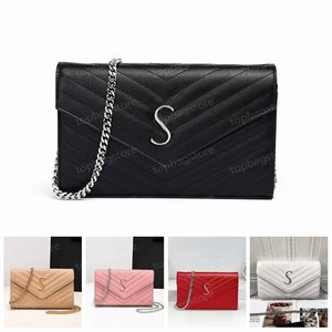 Designer Shoulder Bag LouLou Wallets Chain Purse Strap Flap Handbags Shoulder Bags Caviar Leather Women's Woman Purse Wallet Purses Classic Fashion Style