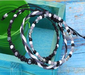 Charm Bracelets Sph 1/15 Uth Colorful Bead Bracelet Selling Waterproof Wax Thread Knitted
