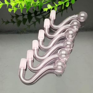 Glass Pipes Smoking Manufacture Hand-blown hookah Classic pink glass S boiler and hookah accessories