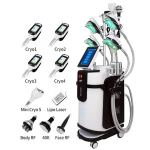 Clinic use 2000watt slimming machine 5 cryo handle 800W ultrasonic vacuum lipo weight loss laser fat freezing beauty machine taxes free no any additional fees