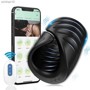 Bluetooth potężny wibrator dla mężczyzn Żadący Massager Maszyna Penis Opóźnienie Automatyczne męskie masturbator zabawki dla dorosłych L230518