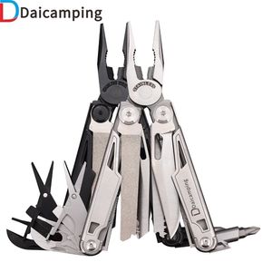 Daicamping DL12 18-in-1 Camping Multitool, 7CR17MOV Folding Knife, Black