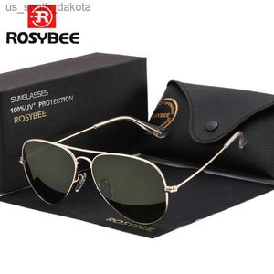 High Quality G15 Glass Lens Women Men Sunglasses UV400 Aviation Brand Classic Mirror Male Oculos Vintage Banned Man Sun Glasses L230523