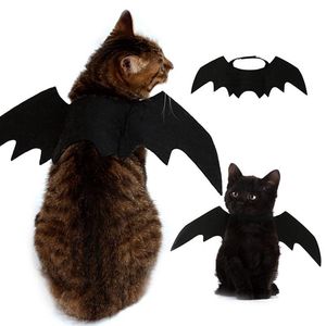 Clothing Halloween Cute Pet Clothes Black Bat Wings Harness Costume for Halloween Cosplay Cat Dog Halloween Party for Pet Supplies