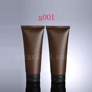 100g X 50 Empty Brown Soft Tube For Cosmetic Packaging 100ML Lotion Cream Plastic Bottle Skin Care Cream squeeze Containers Tube Ovnsq