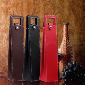 Bar Tools Manufacturers CustomMade Wholesale Wine Bags Of Packaging Gift Boxes Red Only Leather Box Black Brown 230612