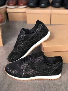 Women Shoes High Latest Quality Silver Spring Sneakers Chic Sequins Casual Sports Shoe non-slip Rubber Outsole Size 35-43 015