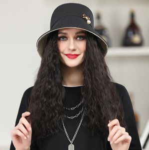 16 -INCH WIG HAT интегрированные женские средние длинные длинные волосы в париках, чтобы выбрать множество стилей, настройка поддержки