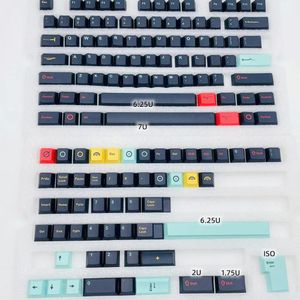 Combos Metropolis Keycap PBT Cherry Profil ISO ISO ENTER 5 FACE DYESPUSPLIMATION Full Sets 1.75U 2U Verschiebung für mechanische Tastatur Kirsche MX