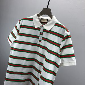 Moda nowe designerskie koszule polo Men polo casual t shirt wąż pszczoła list haft haft high street man tee m koszula