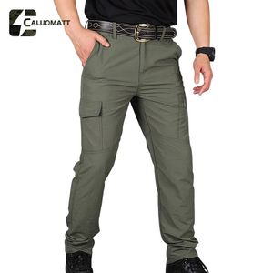 Hosen Sommer Cargo Hosen Outdoor Wanderwanderung Schnell trocken wasserdichte Armee Taktische Jogger Pant Green Military Multipocket Hosen