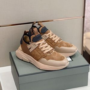 Berömd design Nylon Jago herr sneaker skor mesh lädertränare gröna svarta vita tom-ford lätta ensamma casual promenad utomhus sport cykel vandring sko med låda