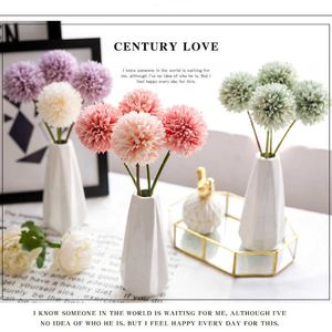 Dried Flowers Hydrangea Artificial Bouquet For Home Bedroom Decor Wedding Decoration Craft Vases Flower Arrangement Accessories