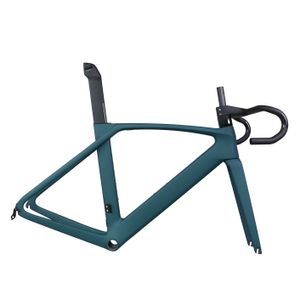 Vollständig verstecktes Kabel, Aero-Carbonfaser-T1000-Rennradrahmen TT-X35 V-Bremse, Größe 47/50/52/54/56/58/60 cm