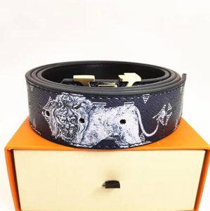 Fashion buckle genuine leather belt Width 40mm 6 Styles Highly Quality designer men women mens belts 3.8cm with orange box