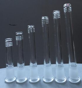 Handcraft Glass 14mm-18mm Downstem SLIT Diffuser Flush Top Female Glass Down Stem Reducer Glass Downstems For Water Pipes Bongs Dab Rigs