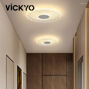 天井照明Vickyo 2023ノルディックモダンLED AISLE LIGHTリビングルームベッドルームのための屋内ランプキッチンホーム照明装飾