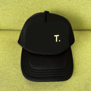 Krökt brim designer mössa man lastbil hatt solid trendig sommar svart mesh snapback hiphop baseball cap med unik målad svartbrun mz011 Q2