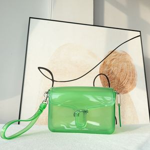 Jelly Bag Transparent Crossbody Handbags Designer Shoulder Bags Ladies Messenger Handbag Flap Wallet Fashion Letter Wrist Strap Rubber Material Pvc