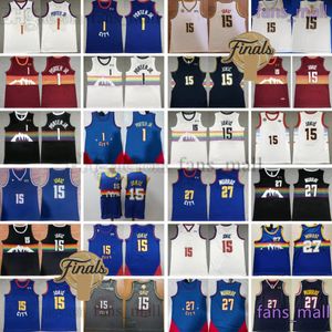 15 Jokic 27 Jamal Murray Jersey Stitched New City Basketball Jerseys Michael Porter Jr. Aaron Gordon Allen Carmelo Iverson Anthony Mutombo shorts Finals Finals Patch