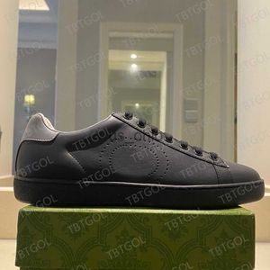 Dress Shoes Designer Brand Shoes Classic Trainers Love Sneakers Leather Sneaker Flower Embroidered Python Tiger Cock 100 Ace Men Women New Colors Size US J230612