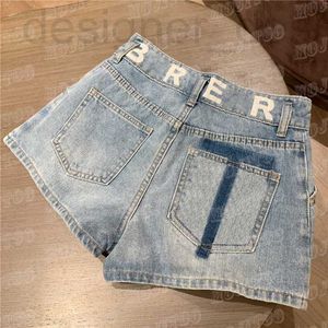 Plusowe spodnie Plus Designer Letter Drukowane kobiety dżinsowe moda Seksowna mini krótka dziewczyna High Street Dżinsy MQ34