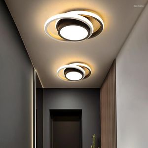 Tavan Işıkları Modern LED Işık İskandinav Minimalist Aydınlatma Fikstür Oturma Yatak Odası Restoran Yemek Çalışması Armatür Kapalı Dekor Lambaları