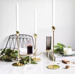 Candle Holders Metal Luxury Candlestick Fashion Wedding Stand Exquisite Candelabra Table Home Decoration Accessories