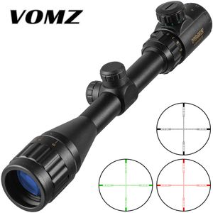 VOMZ 4-16X40 Optics Hunting Riflescope RedGreen Dot Illuminated Sight Rifle Scope Sniper Gear Sight Scope Rifle Airsoft