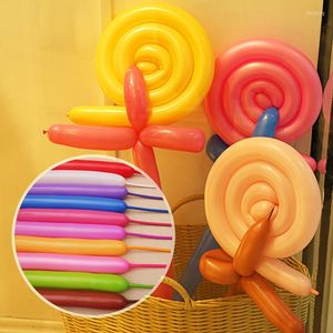 Dekoracja imprezowa 200pcs długi pasek do magicznego balonu tkacka kreskówka zwierzęcy kolor Kolor lateksu zabawki dla dzieci 18 cm