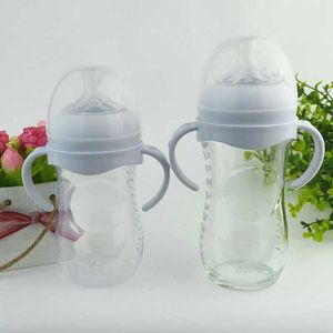 Babyflaskor# flaskhandtag för AVENT Natural Wide Mouth PP Glass Matande Baby -flaskor G220612