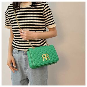 2023 niche new women's bag small style versatile embroidered thread chain single shoulder crossbody underarm small square bag 60% Factory Outlet sale