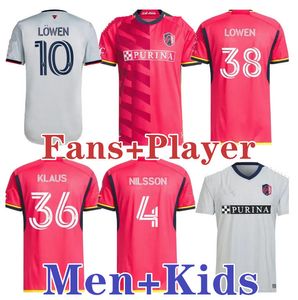 2023 2024 St. Louis City SOCCER JERSEYS kit uomo e bambino NEW st Louis''RED'GIOACCHINI VASSILEV BELL PIDRO FOOTBALL SHIRT home player versione fan jersey 999