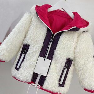 Baby Cardigan Two sided Boys Down Jacket Top Baby Boy Hooded Coat Children Clothing Warm Thick Jackets Girls Clothes Outerwear Kids Outwear A03