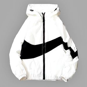 Jaquetas masculinas com capuz corta-vento jaquetas masculinas manga longa preta com zíper primavera outono casaco masculino bolso bomber jaquetas femininas 230612