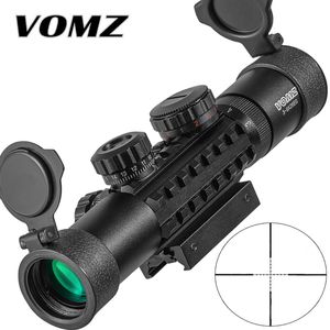 Vomz 3-9x26 Av Kapsamı Kırmızı Yeşil Aydınlatılmış Optik Görüş Taktik Tüfek 11/20mm