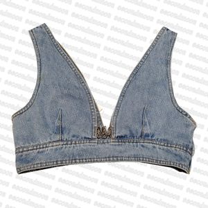 Frauen Denim Tanks Top Sommer Sexy Cropped Tops Atmungsaktive Casual Crop Top Party Mode Weste