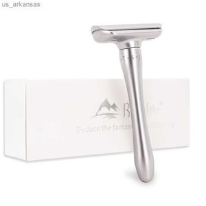 Safety Razor Magnetic Justerable Double Edge Classic Mens Rakning Mild 1-8 File Hair Removal Shaver Gift Package L230523