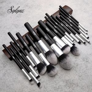 Makeup Tools Brush Set Black 18st Face Eyes Cosmeitcs Powder Foundation Professional Brushes Kit 230612