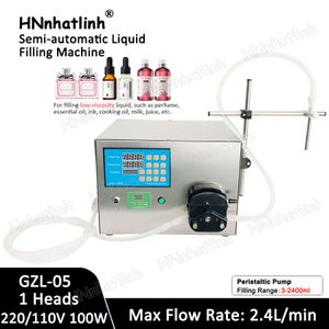 3-2400ml Tek Kafa Sıvı Doldurma Makinesi Yarı Otomatik Uçucu Yağ Parfüm Peristaltik Pompa Su İçecek Şişesi Ambalaj Makineleri