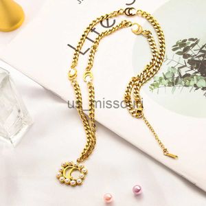 Pendant Necklaces Luxury Designer Pendant Necklaces for Women Choker Pendants Designers 15 Style Stainless Steel Alloy 18K Gold Plated Silver Plated Le J230612