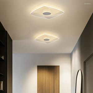 Taklampor modern inomhus akryllampa för sovrum vardagsrum ljus 3 färger korridor trappor belysning de