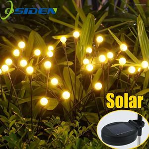 Cordas Luz Solar LED Firework Firefly Lights Decoração de Natal Jardim Paisagem Ao Ar Livre IP65 À Prova D' Água Balançando