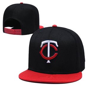 2022 Fashion Hat Nuovo arrivo Twins TC lettera Snapback Berretti da baseball gorras ossa Sport all'aria aperta piatto per donna Uomo Cappelli regolabili 301d