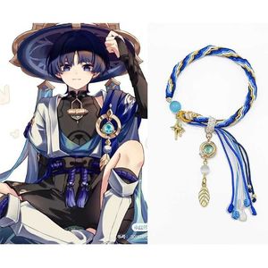 チャームブレスレットTighnari Wanderer Xiao Weave women braceletアニメGenshinインパクトブレスレット女性ファッションコスプレチェーンバングルギフトアームバンドZ0612