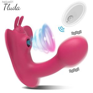 Vibratore per succhiare il clitoride Telecomando femminile Clit Sucker Stimolatore del clitoride Dildo reale Vibrante Giocattolo del sesso per le donne Adulti 18 L230518