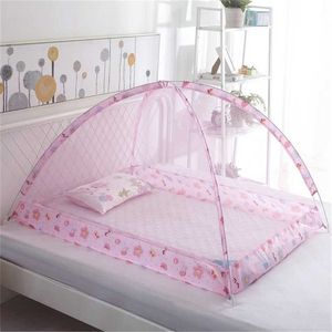 90x120CM Mosquito Net Baby Infant Bed Canopy Mosquito Net Tent Foldable Portable Crib Netting Baby Dome Free Installation Y200417