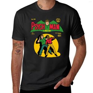 Męskie Polos Psychman i Magic Head T-shirt Boys Druku