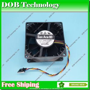 Pads Case Fan för Dell Optiplex 740SF 755SF 320 360 330 960 GX520 M8041 HU540 M8788 P8402 KG316 9G0812P1F041 4WIRE FAN