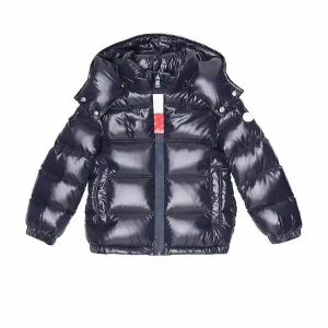 Fermuar mektup çocuk aşağı ceket ücretsiz ulaşım kolu kapüşonlu çocuklar puffer ceket marka tasarımcısı ceket boyutu 6-14